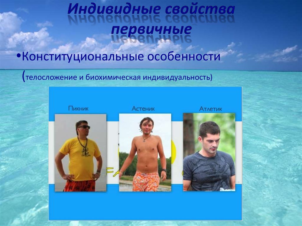 Индивидные свойства первичные