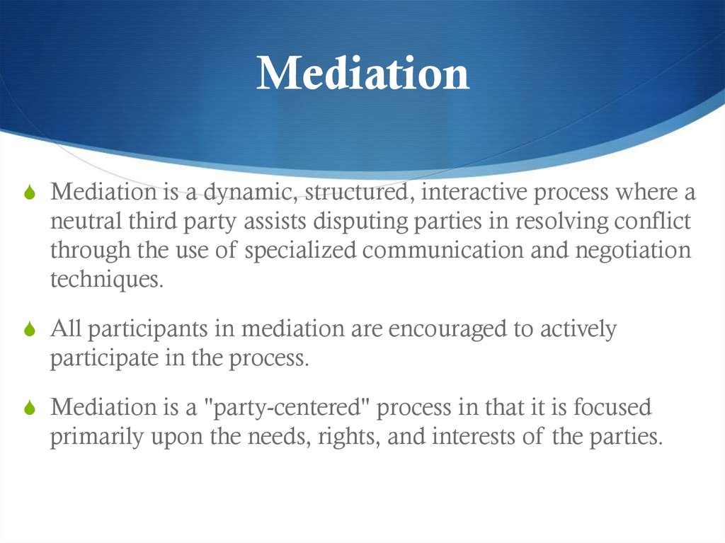mediational processes definition
