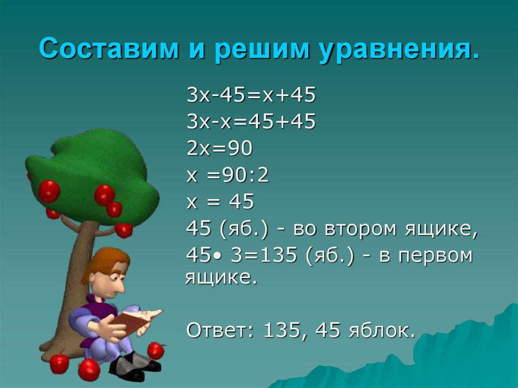 Презентация по теме уравнения 6 класс