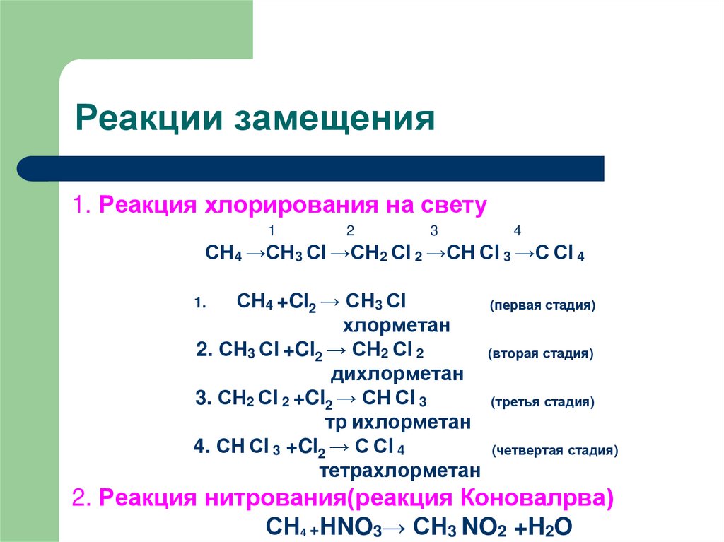 Реакция замещения cl2. Реакция замещения предельных углеводородов. Ch3-ch3 хлорирование. Сн4+сl2 реакция. Реакция хлорирования этана 2 стадии.