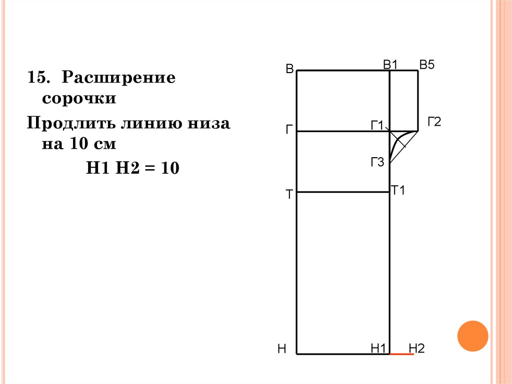 Чертеж ночной сорочки 6 класс