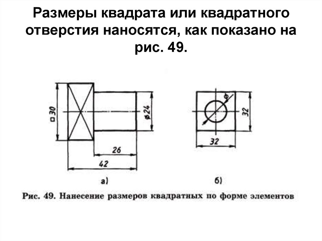 Размер в прямоугольнике на чертеже что значит ескд