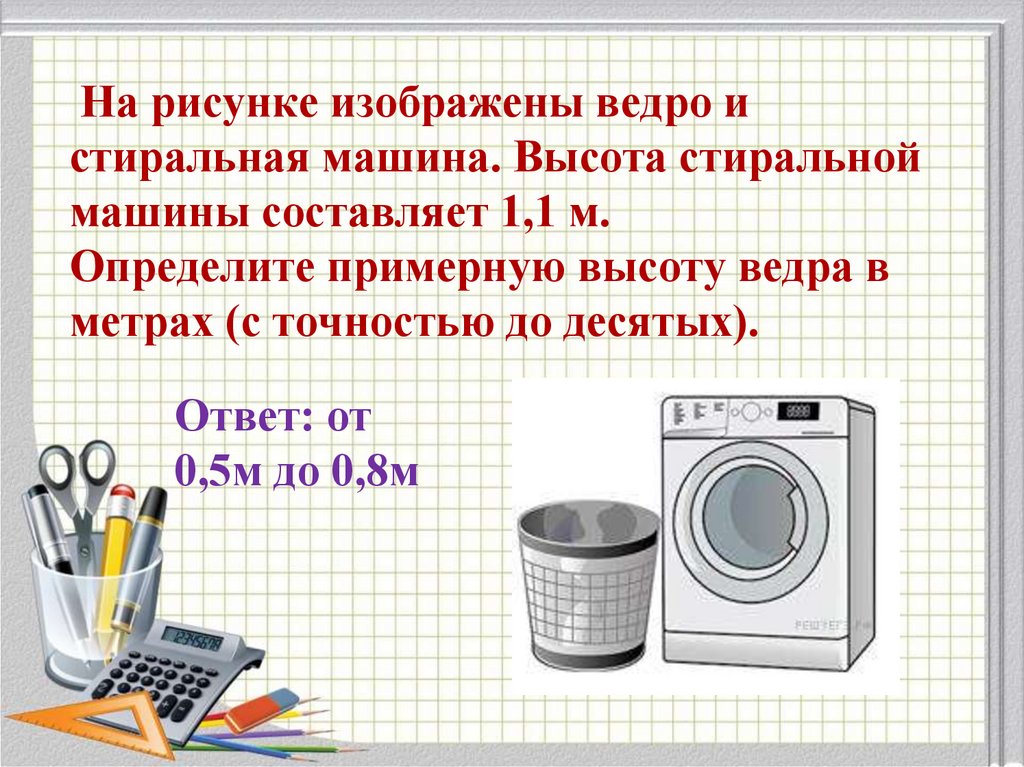 На рисунке изображены холодильник и плита высота плиты равна 80 см какова примерная высота