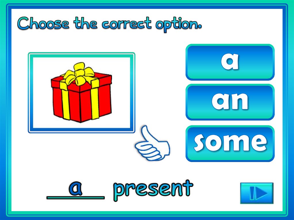 Choose the correct options present simple
