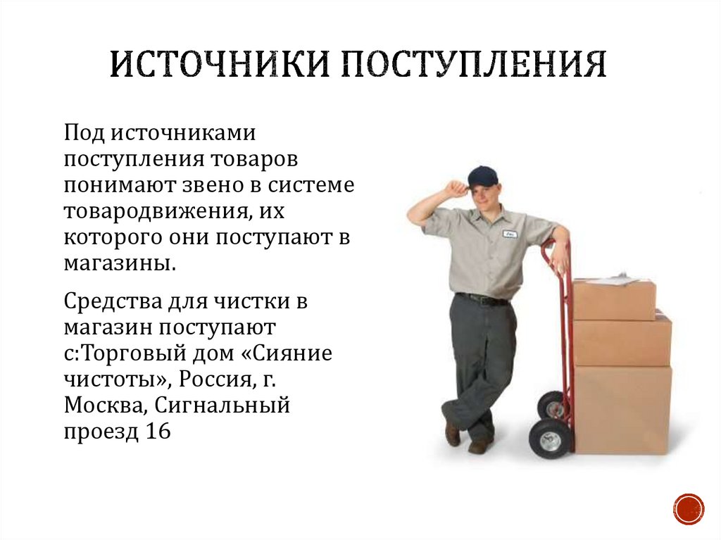 Поступила продукция