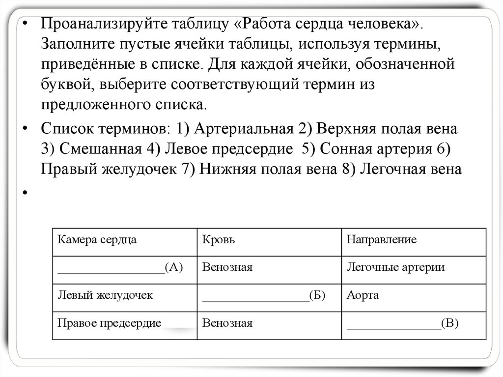 Из предложенных перечня выберите внешних. Проанализируйте таблицу заполните пустые ячейки. Проанализируйте таблицу. Заполните пустые ячейки т. Таблица с пустыми ячейками.