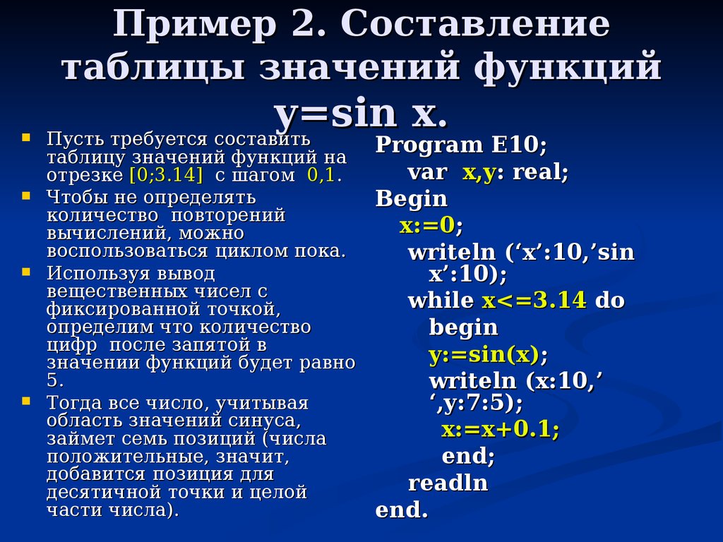 Применение производной для отыскания наибольших и наименьших значений величин