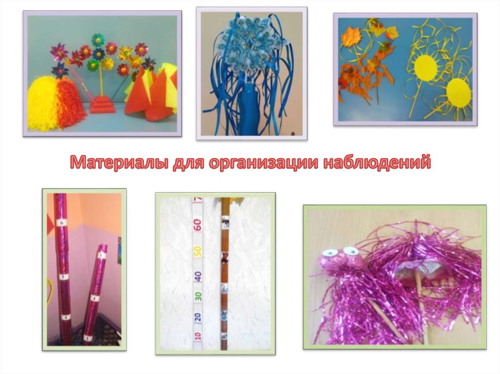 Материалы для организации наблюдений