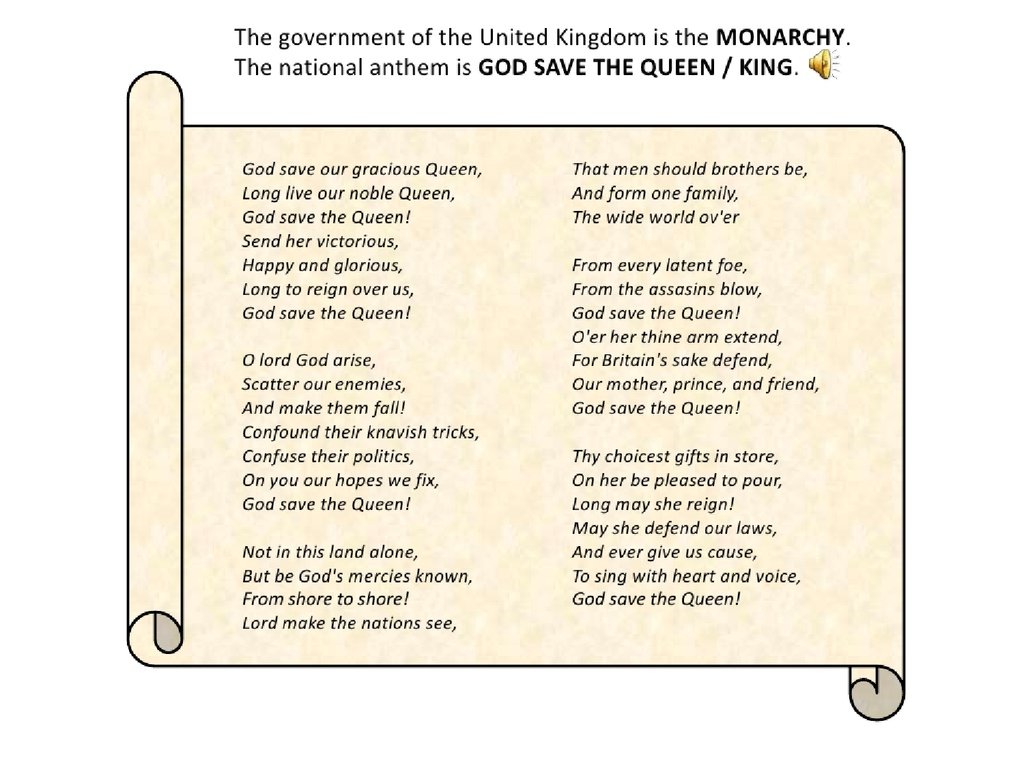 Гимн великобритании текст. The National Anthem of the uk. National Anthem God save the Queen. Anthem of the United Kingdom. God save the King/Queen.