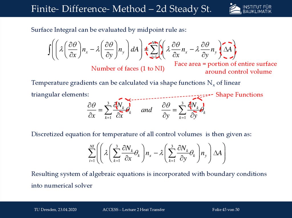 Finite- Difference- Method – 2d Steady St.