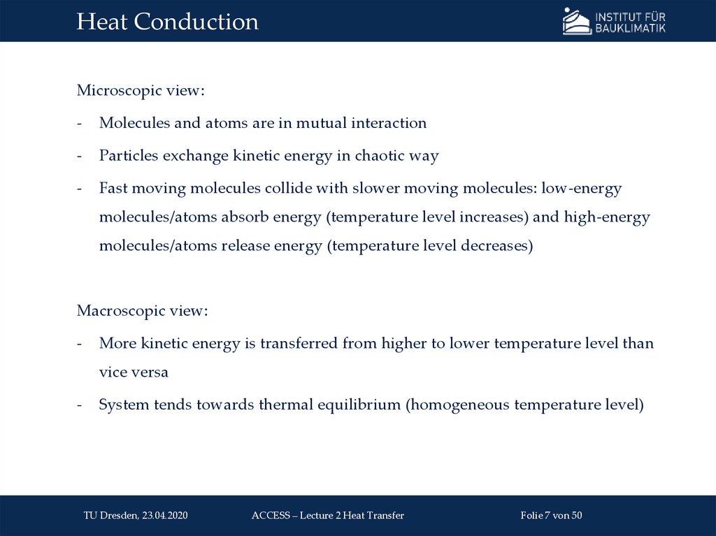 Heat Conduction