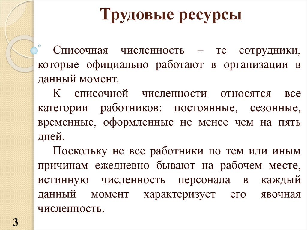 Что такое списочная численность работников