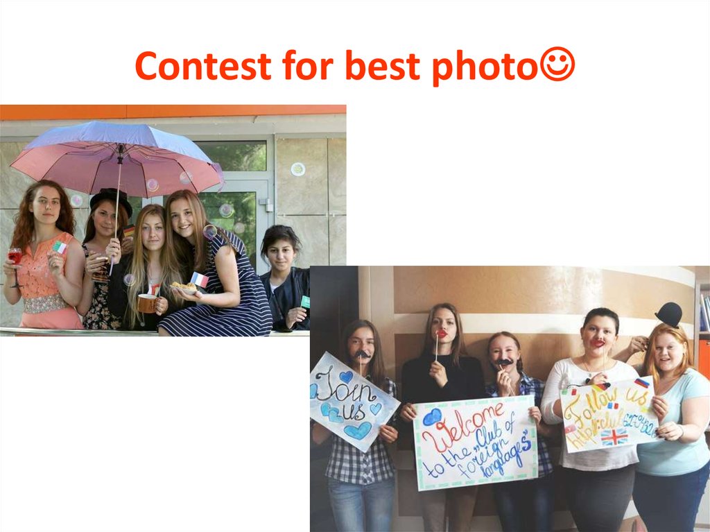 Contest for best photo