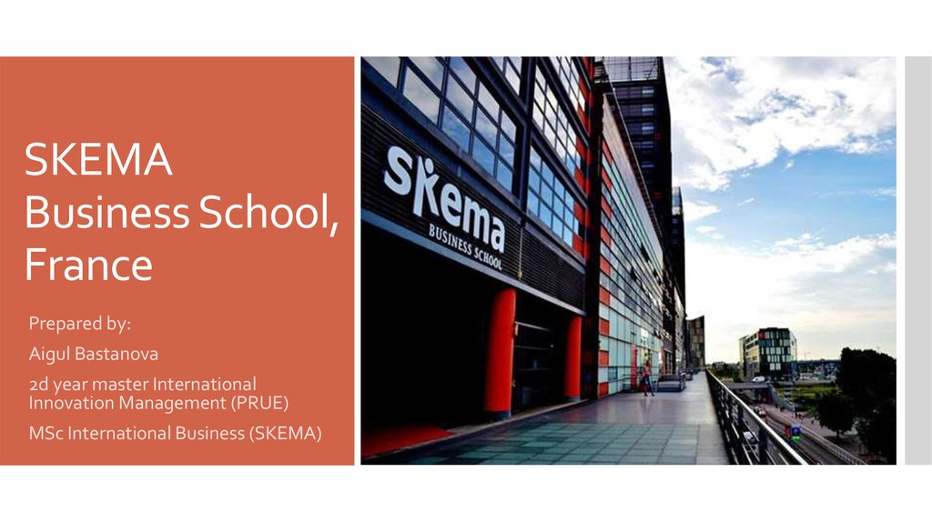 SKEMA Business School, France