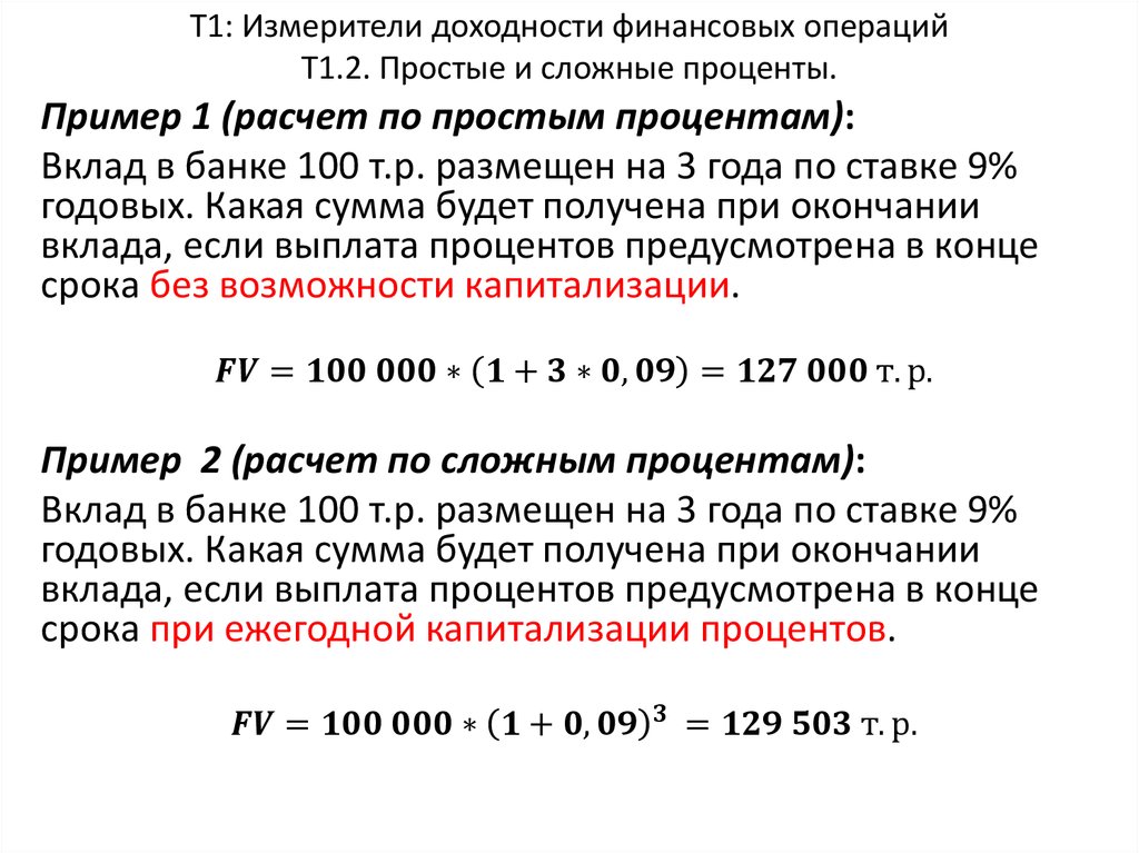 Проект на тему простые и сложные проценты или как выгодно вложить деньги