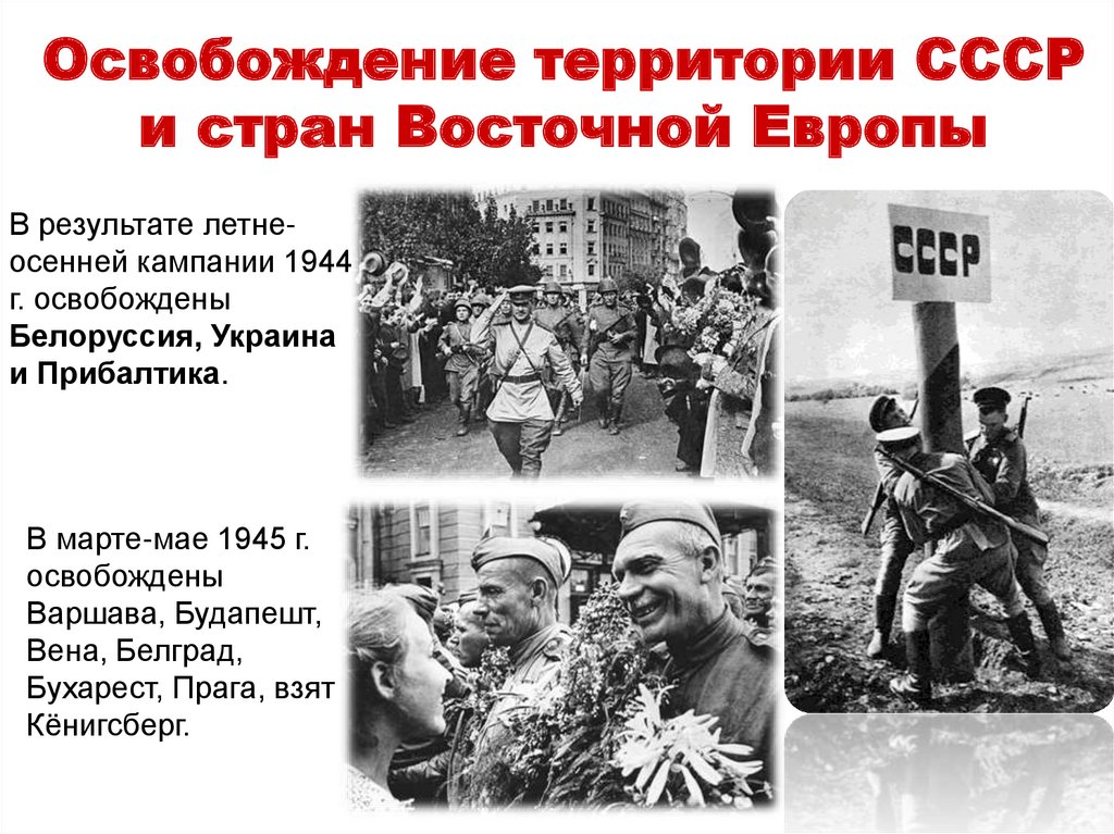 Освобождение европы карта 1944