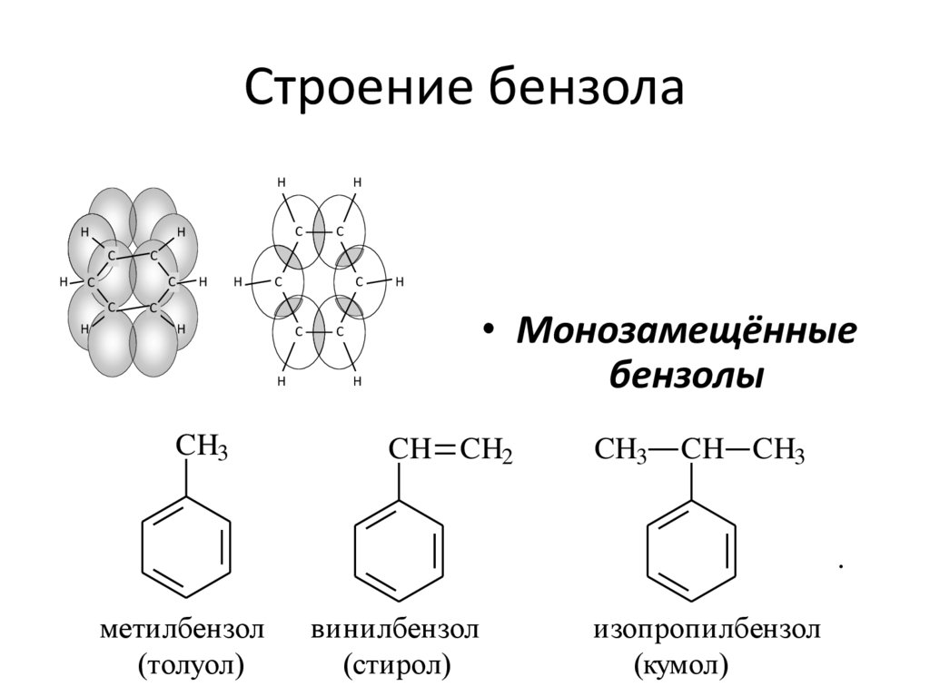 Бензол структурная формула свойства применение