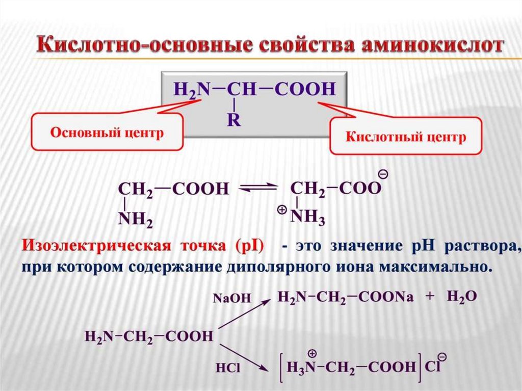 Физические свойства аминокислот презентация