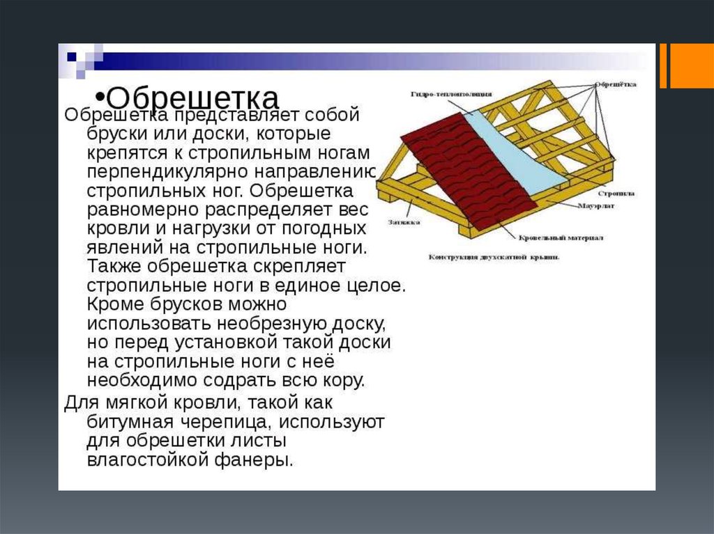 Презентация на тему крыши