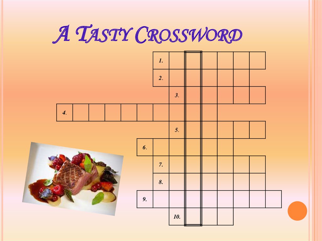 A Tasty Crossword