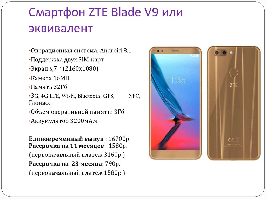 Zte blade v9 схема