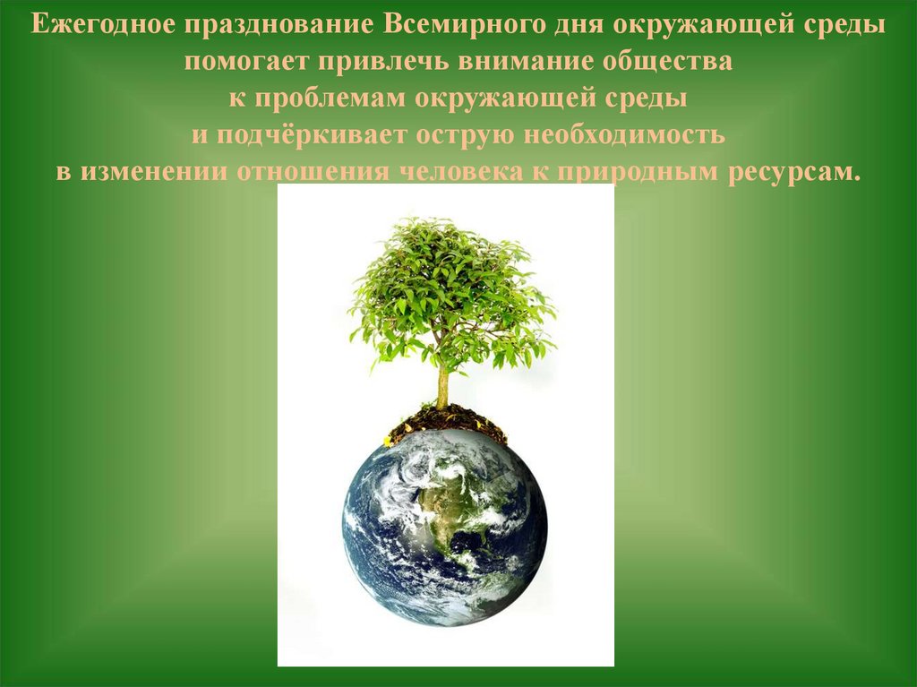 5 июня всемирный день окружающей среды презентация