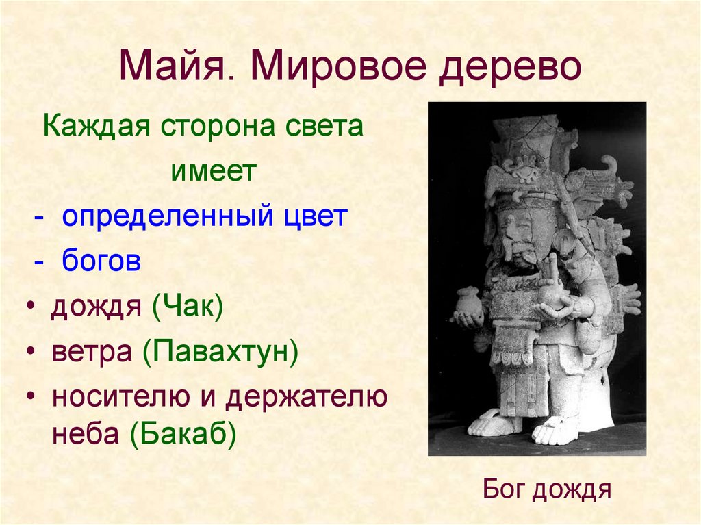 Цвет бога. Религия Майя. Религиозные верования божества Майя. Мировое дерево Майя. Боги Майя презентация.