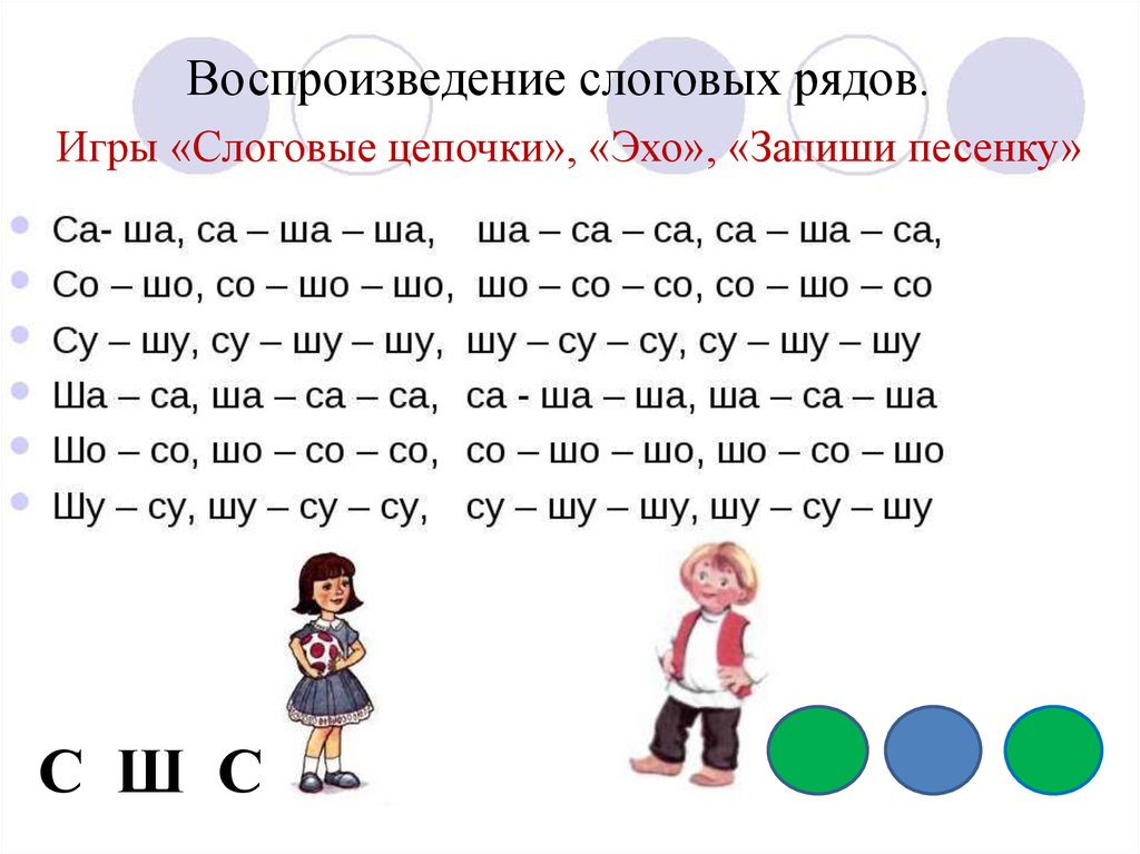 Ряд ш. Слоговые Цепочки. Слоговые ряды с ш. Слоговые ряды со звуком с. Слоговые Цепочки ряды с с.