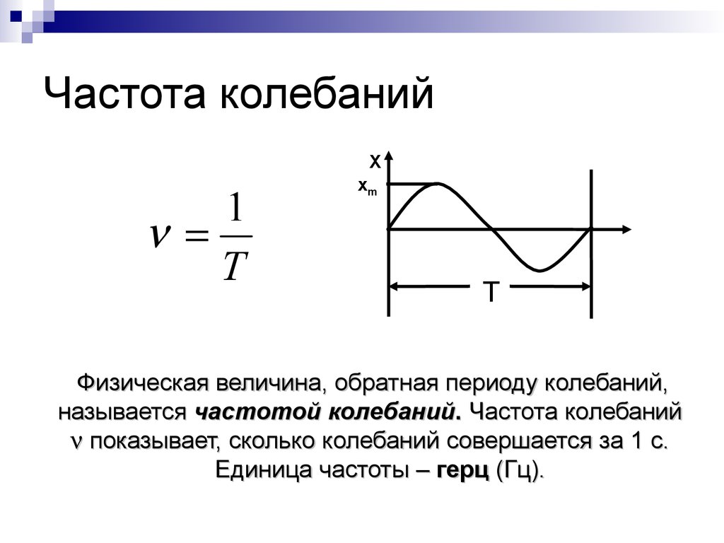 Частота колебаний на рисунке. Частота колебаний в физике. Как найти частоту колебаний колебаний. Период и частота колебаний физика. Формула частоты колебаний 7 класс.