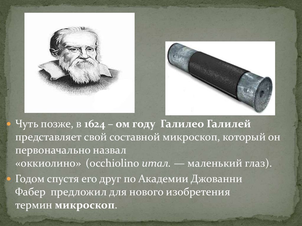 Первым микроскоп изобрел. Первый микроскоп Галилео Галилея. Галилей микроскоп. История микроскопа. История создания микроскопа.