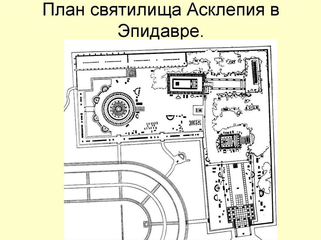 Святилище асклепия в эпидавре план