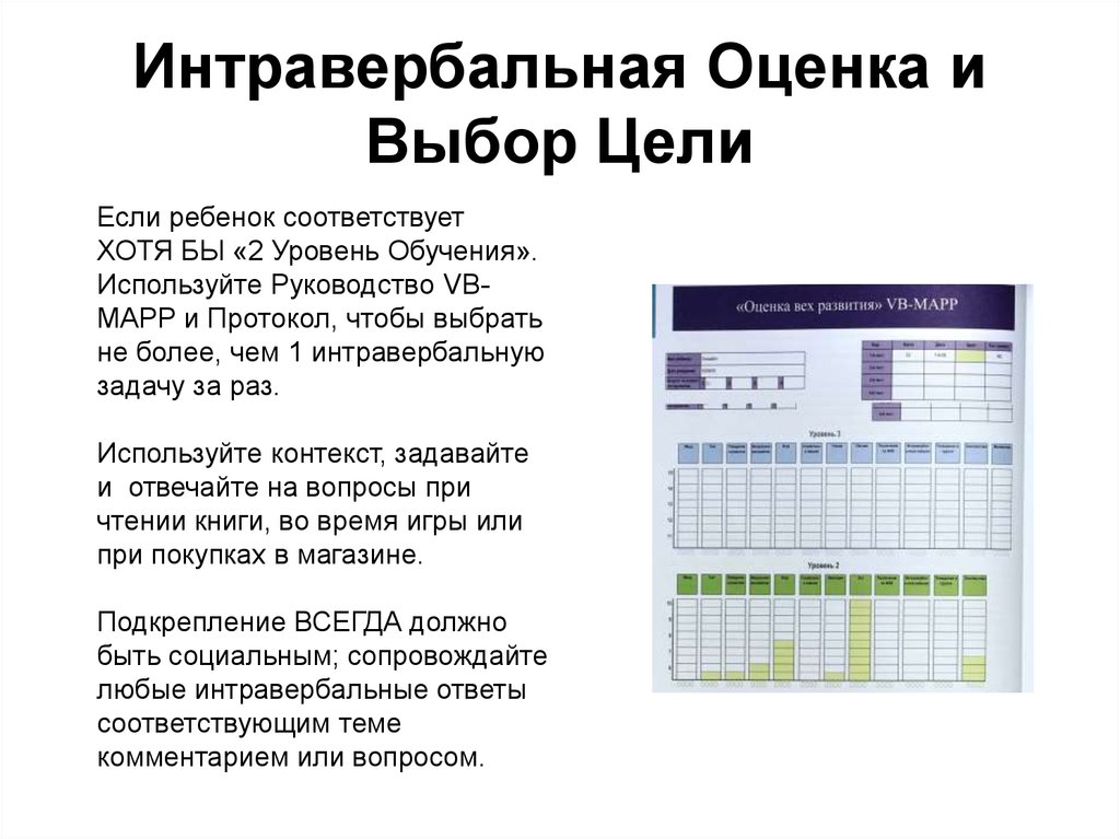 Выбор цели 2 2. Интравербальные навыки это. Оценка вех развития. Оценка вех развития vb-Mapp. Протокол оценка вех развития.