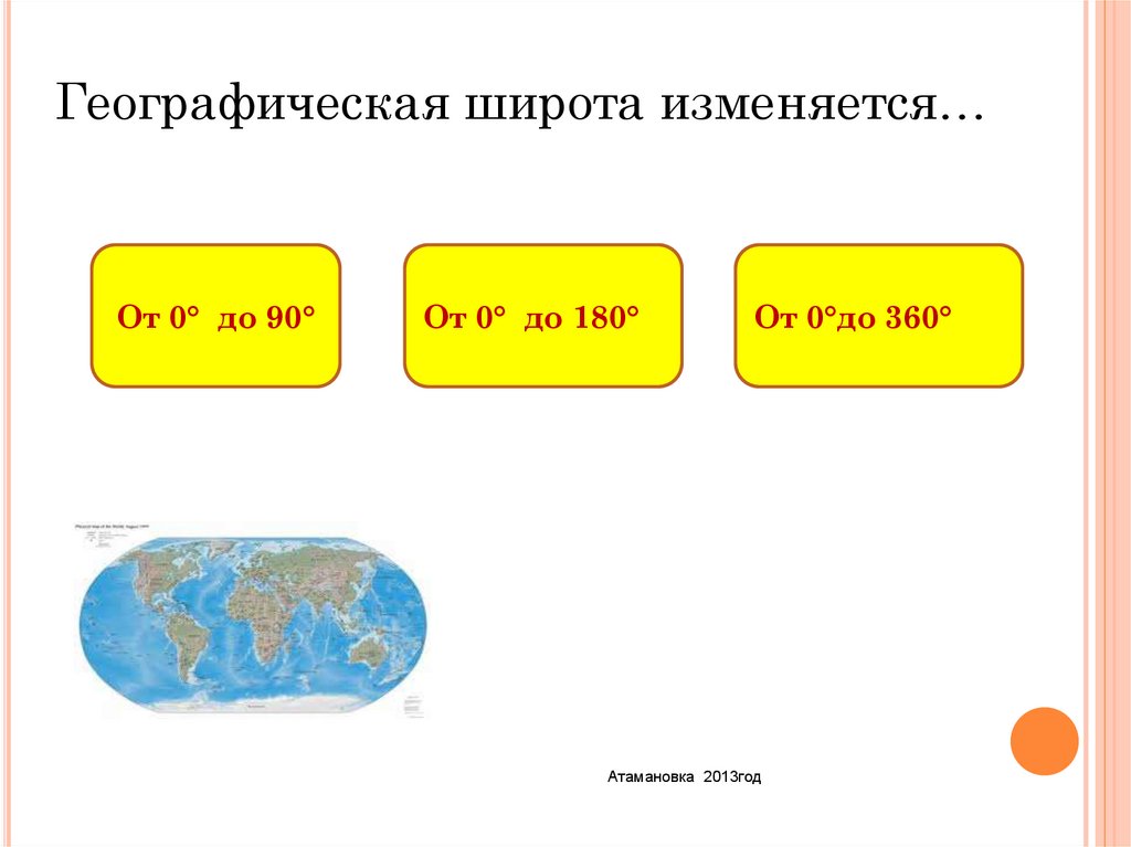 Широты изменяются. Значение географической широты изменяется. Широта от 0 до 90. Как изменяется географическая широта. Широта изменяется от.