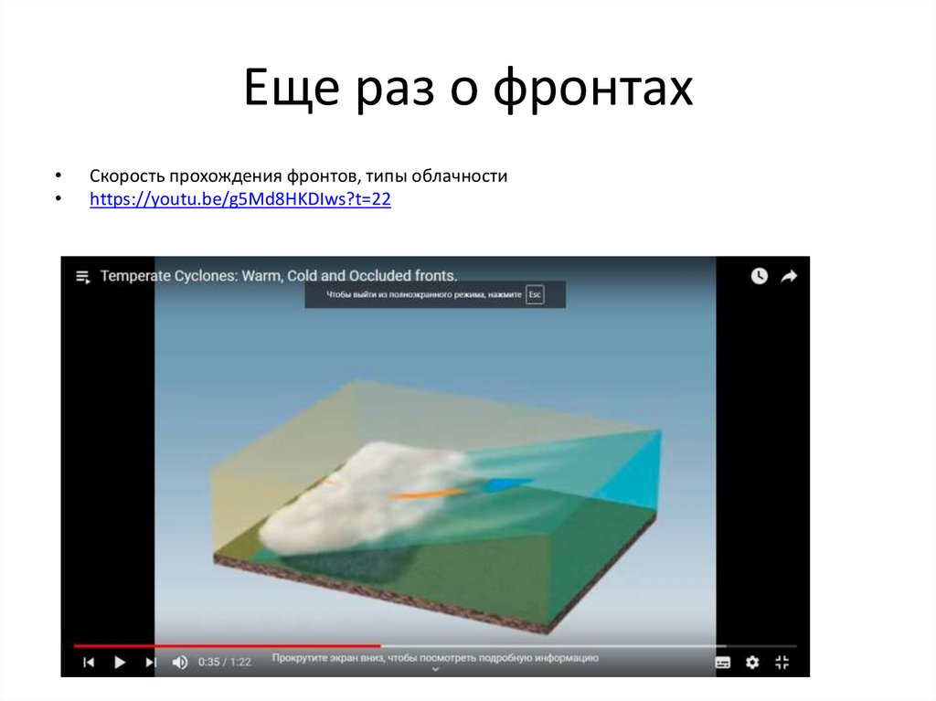 Еще раз о фронтах