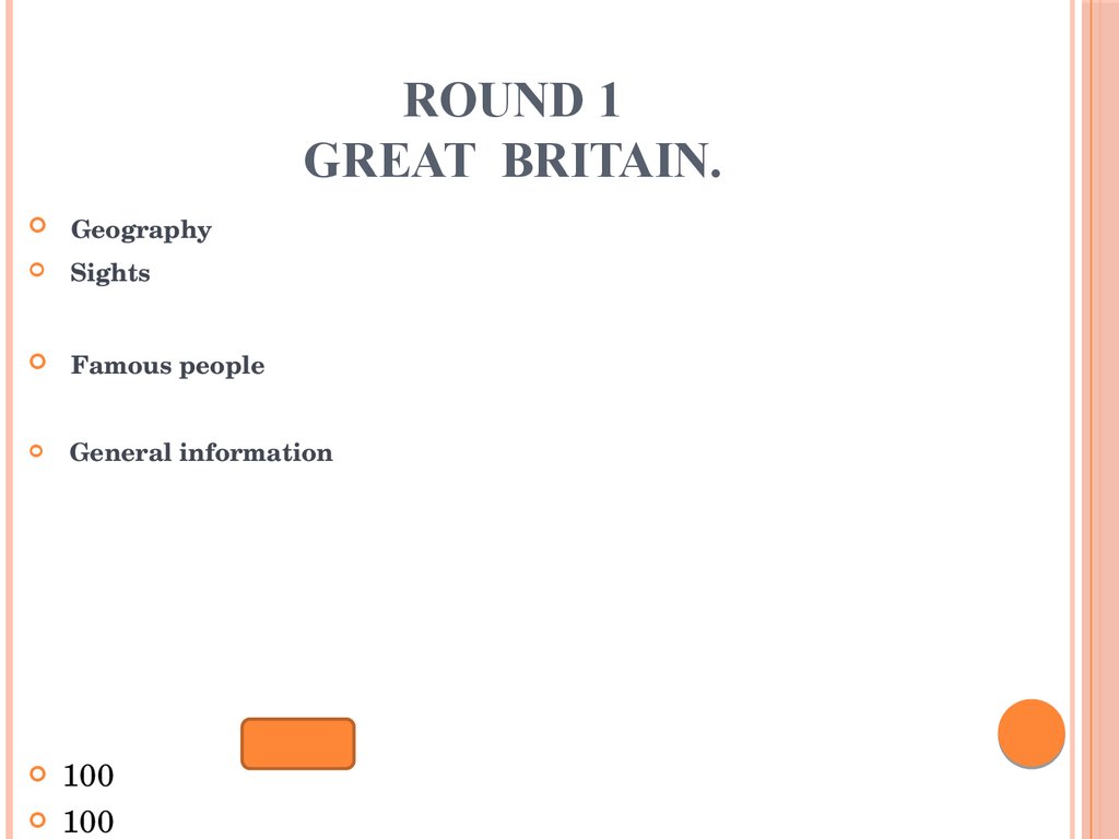 Round 1 Great Britain.
