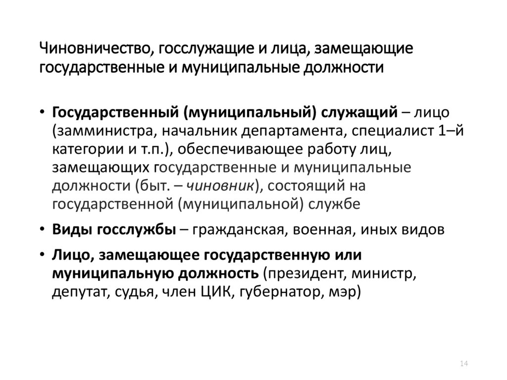 Увольнение лица замещающего государственную должность