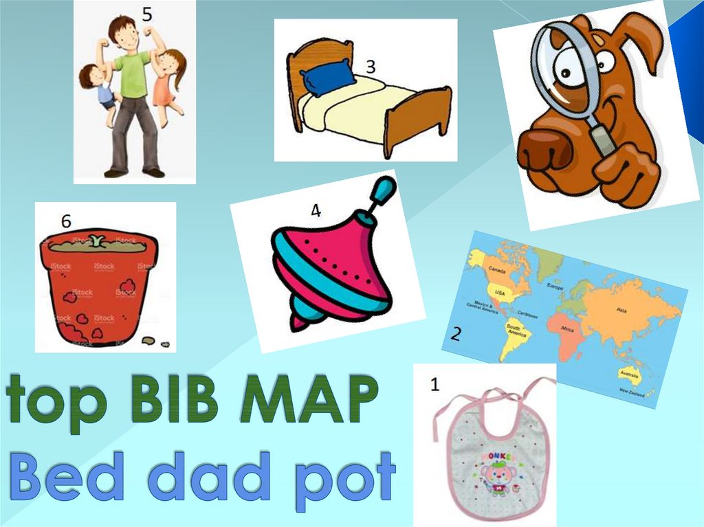 top BIB MAP Bed dad pot