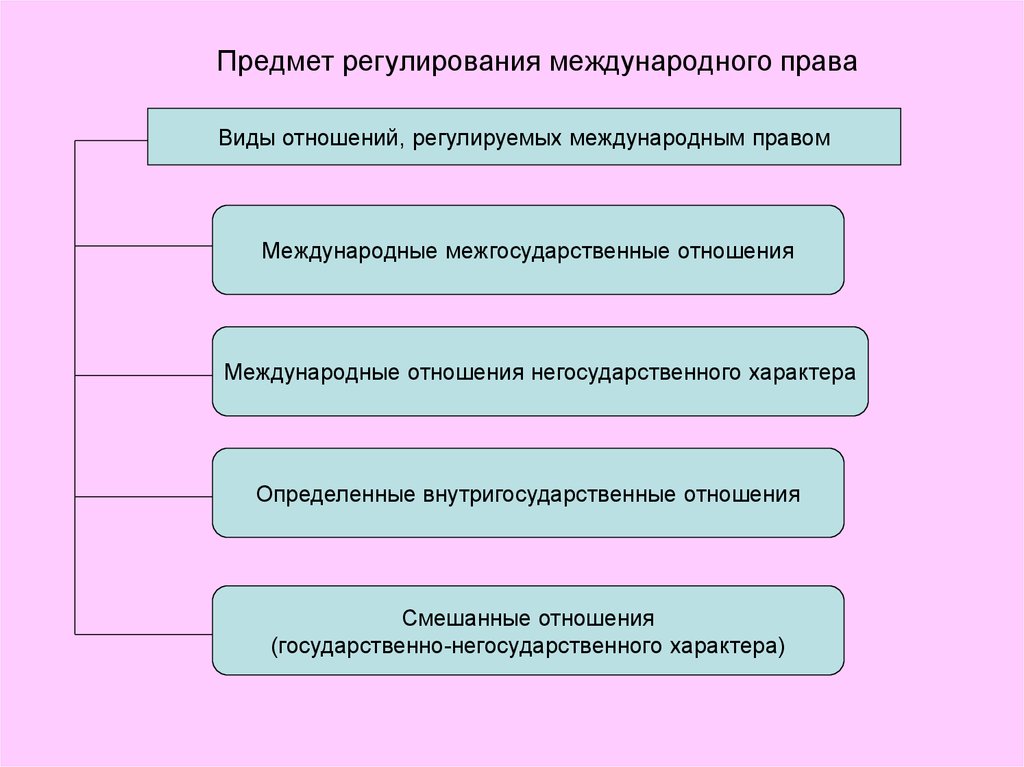 Предмет международного