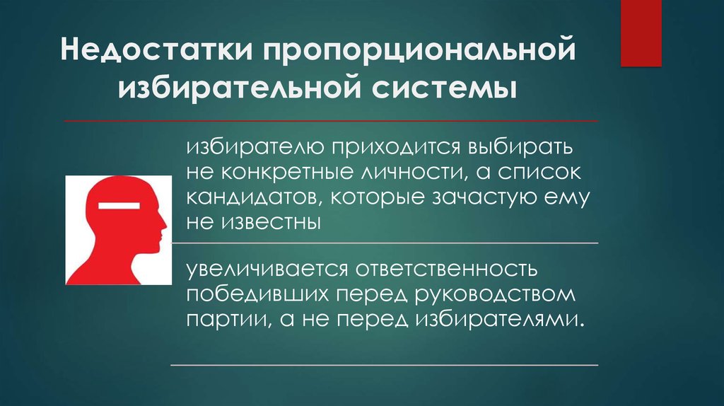 Мажоритарная и пропорциональная избирательная