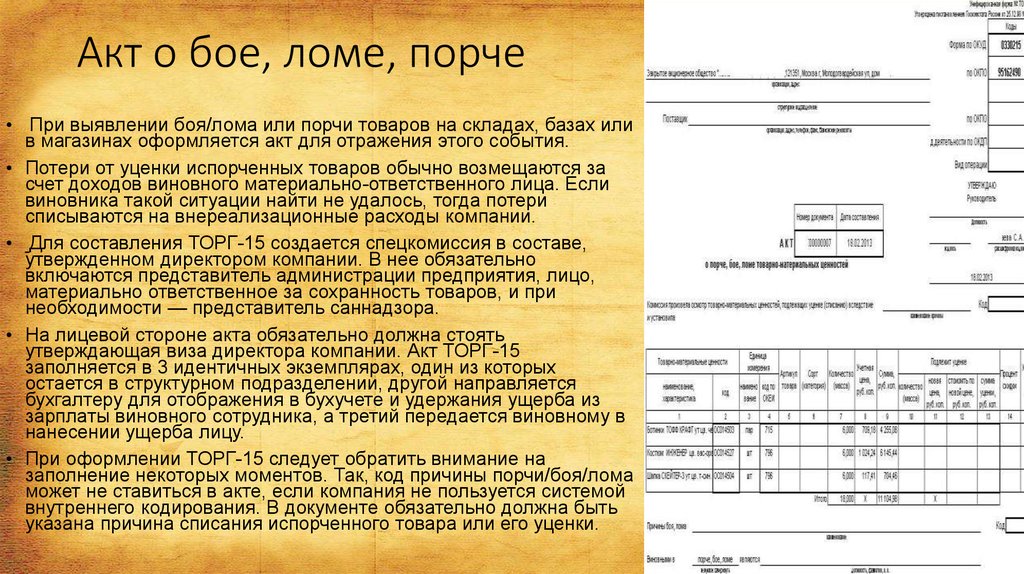 Акт причина. Акт о порче бое. Акт списания боя посуды. Акт о порче бое Ломе. Акт списания порчи.