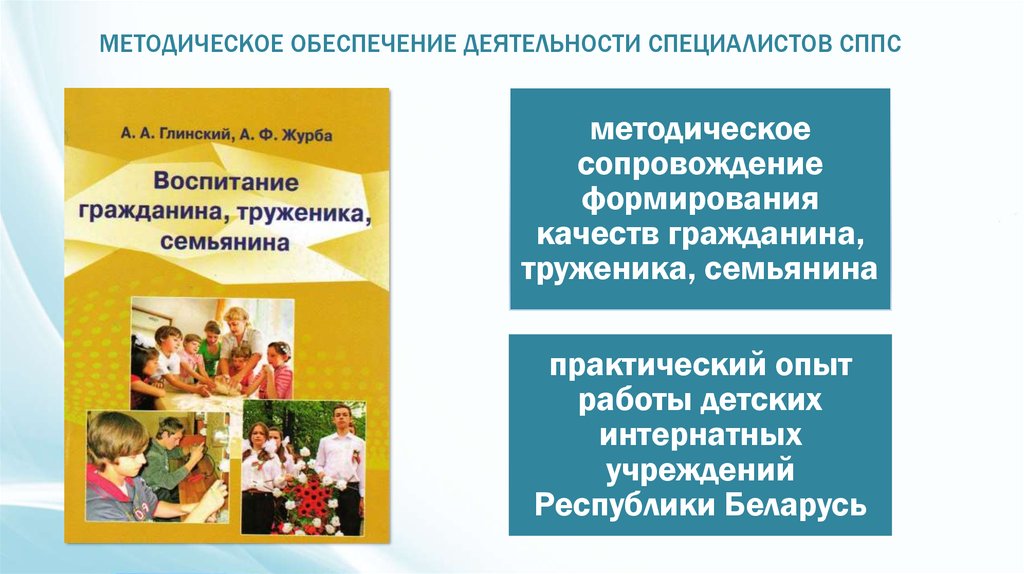 Учебно методическое обеспечение класса. Специалисты СППС. СППС В школе методическое пособие. Семьянин труженик гражданин. Программа воспитания семьянин труженик гражданин.