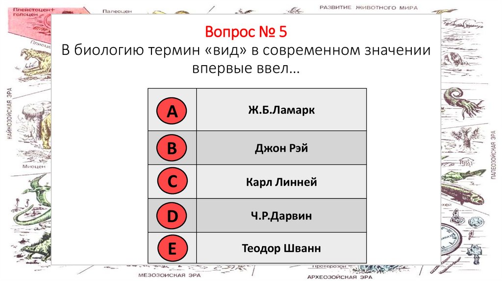 Биологические термины таблица