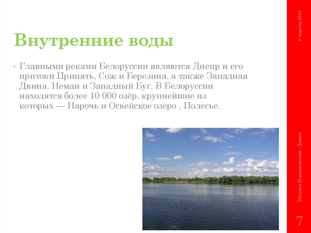 Уровень рек беларуси