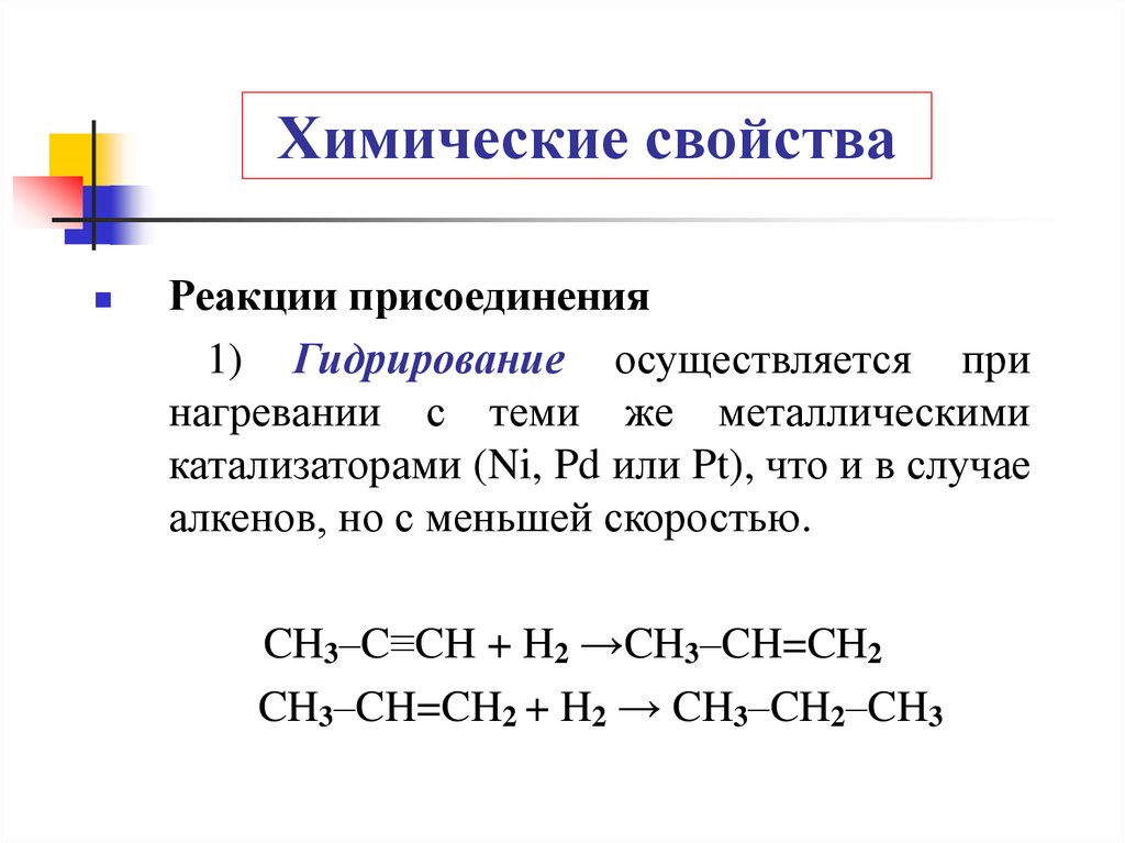 Алкены присоединение водорода. Каталитическое гидрирование Алкины. Химические свойства алкинов гидрирование. Химические свойства алканов гидрирование. Реакция гидрирования алкинов с водородом.