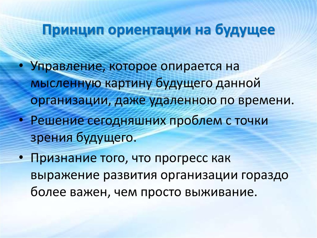 Принципы ориентации. Ориентация на будущее. Принцип ориентации на результат. Ориентированность в будущее.