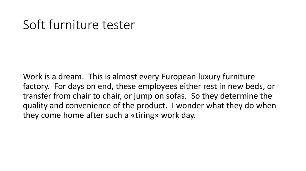 Soft furniture tester