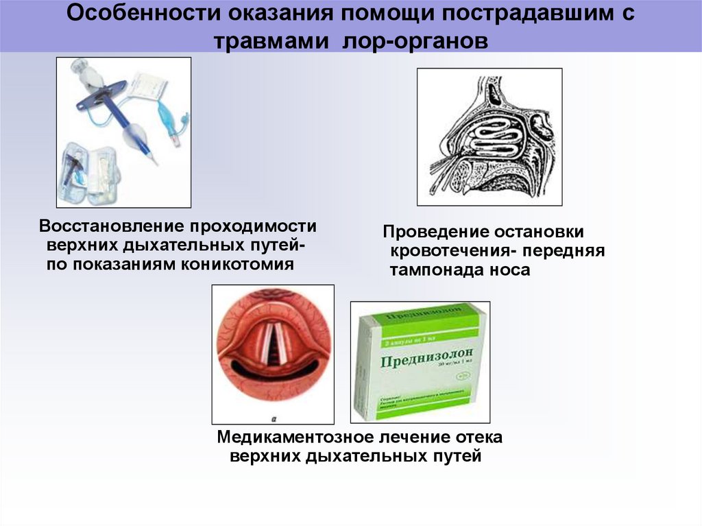 Травмы лор органов