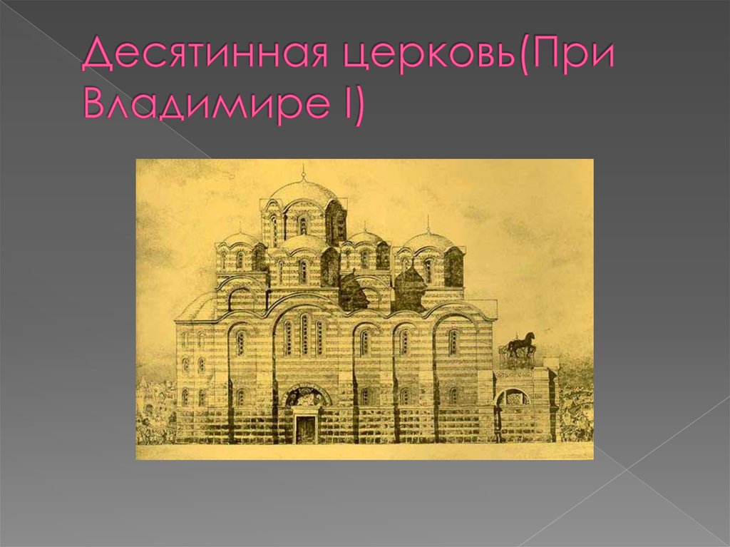 Десятинная церковь(При Владимире I)