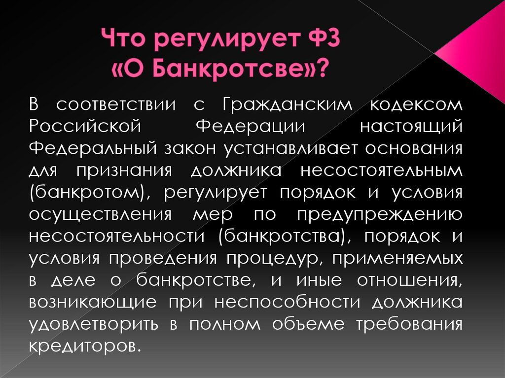 Что регулирует настоящий закон