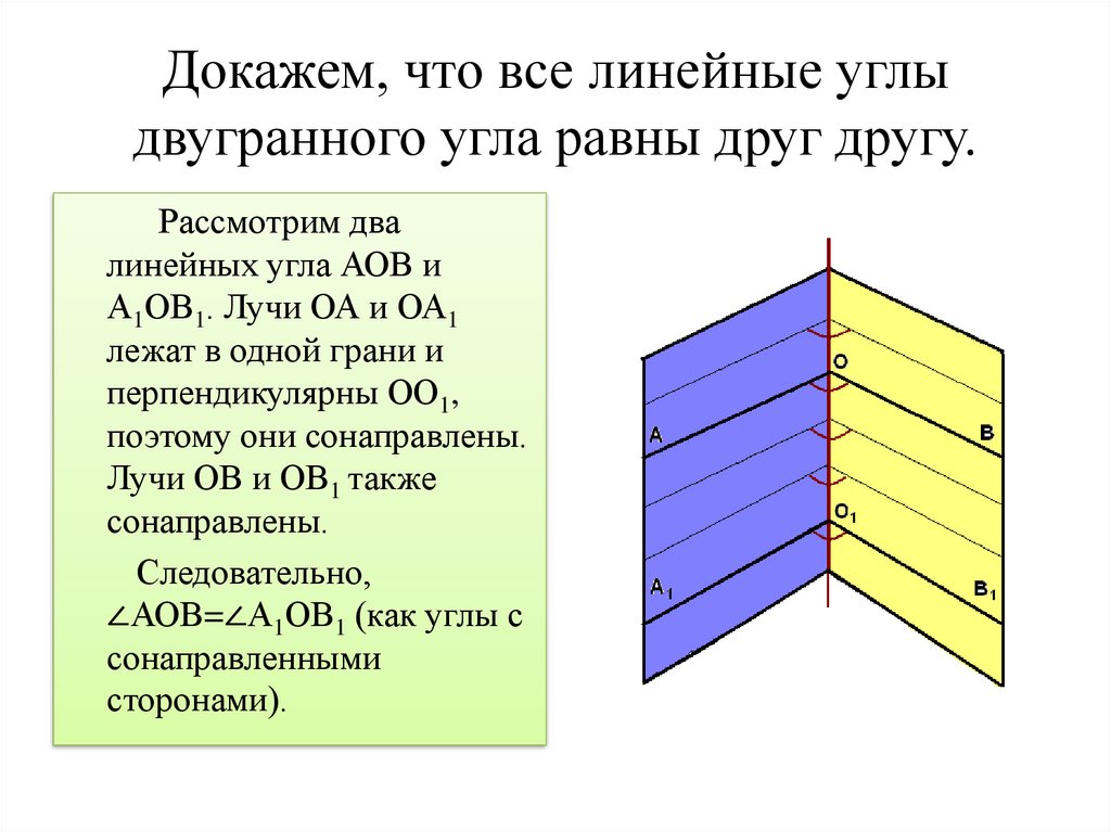 Презентация двугранный угол линейный угол двугранного угла 10 класс